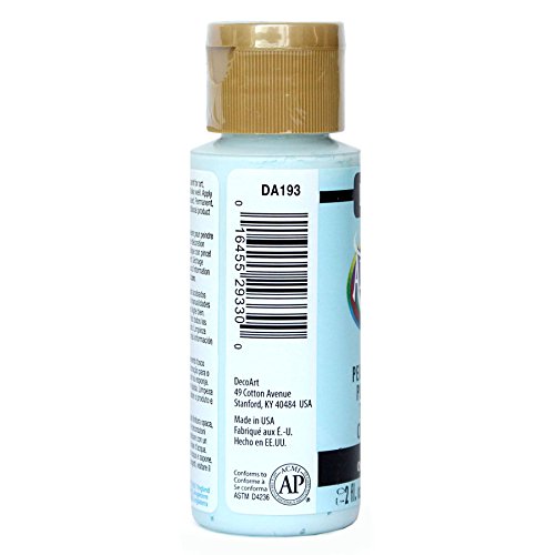 DecoArt Americana Acrylic Paint, 2-Ounce, Blue Chiffon - color: Blue Chiffon, size: 2 Fl Oz (Pack of 1)