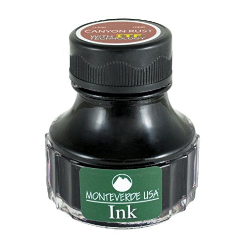 Monteverde USA Ink with ITF Technology, 90 ml Canyon Rust (G308CP) | ITF formula supports smooth flow, lubrication, and rich color for everyday fountain pen writing. - color: Canyon Rust, style: 90ml