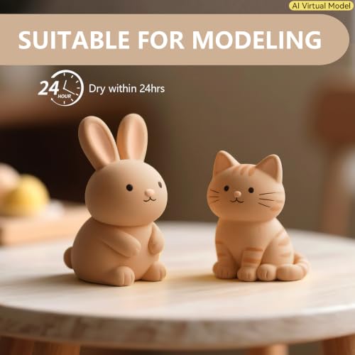 VIBRATITE Natural Air Dry Clay Bulk, 10LBs All-Purpose Modeling Sculpting Pottery Clay for Beginners and Professional (Yellow) - color: Yellow