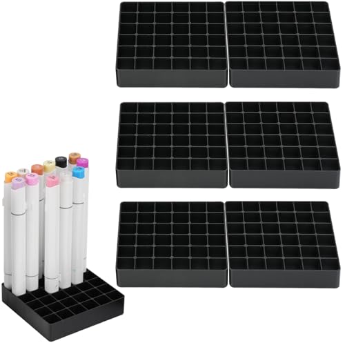 Marker Organizer Insert Compatible with Ohuhu 216 Color Marker Case,36 * 6 Separate Base for Mark Pen(Black),Keeps Markers Neat & Secure - style: 216 insert