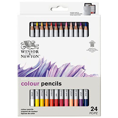 Winsor & Newton Studio Collection Artist Pencils, Color Pencils, Set of 24 - style: 24 Color Pencils