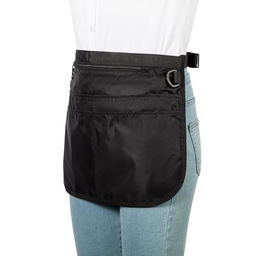 Barber Apron with 5 Pockets, Waterproof and Bleach-proof Hair Stylist Apron for Men and Women - color: Black