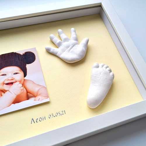 Hand Casting Kit Keepsake Powder for Nursery Decor Non-Toxic Hand Mold Kit for Shower Family Keepsake for Boys