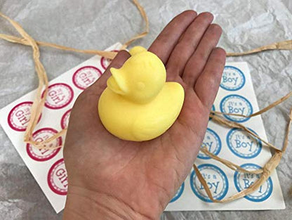 3D Rubber Duck Soap Mold, Yellow Duckie Silicone Chocolate Fondant Mold for Baby Shower Cake Topper Decoration Candle Bath Bomb Lotion Bar Polymer Clay Resin Mould