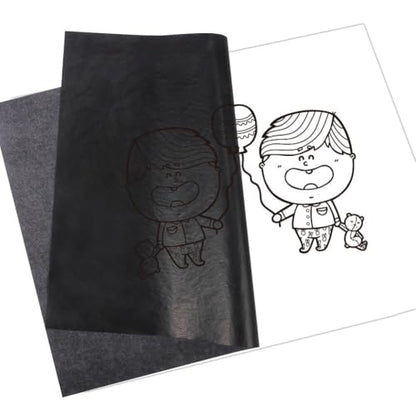 Selizo 100 Sheets Black Carbon Transfer Tracing Paper for Wood, Paper, Canvas and Other Art Surfaces (9 x 13 Inches)