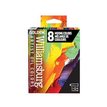 Williamsburg Artist Oil Colors by GOLDEN, Color Mixing Set, Professional Oil Paint