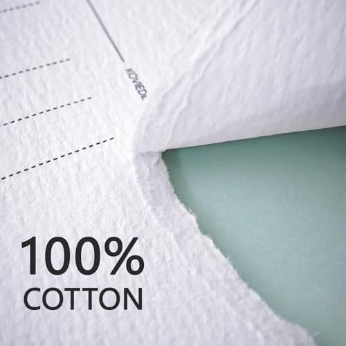 KOVIEDE 50 Sheets 4x6 Watercolor Postcards, 140lb/300gsm 100% Cotton Blank Postcards Water Color Paper Cards Art Supplies Great for Coloring, Mailing, Valentines, Greeting Cards