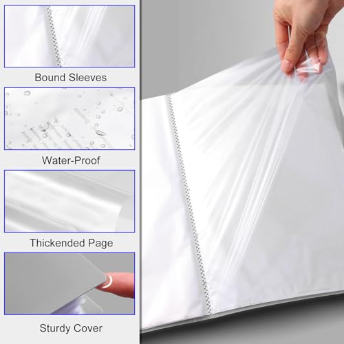 Art Binder, Folder with Plastic Sleeves for Office, 80-Pocket, Displays 160 Pages, 8.5x11, Green - color: Green