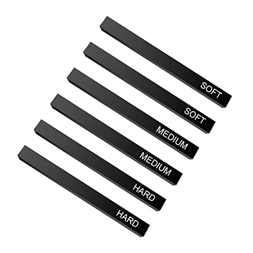 Artists Compressed Charcoal Sticks Square Black Coal Sticks Sketch Art Supplies for Drawing Sketching Shading Tool 6 PCS Artist Charcoal Sticks Black for Drawing Sketching Fine Art Soft