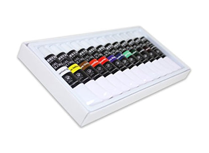 Sargent Art 23-0601 Tube Oil Colors Paint Set, Premium, 0.40 Fl Oz (Pack of 1), 12-Count