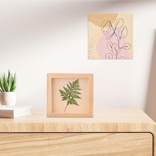30 Pack Unfinished Wood Canvas Boards for Painting, 6 x 6 Inch Square Wooden Panels, Wood Panels Boards for Crafts and Painting, DIY Handicrafts, Home Decoration（Thickness 0.98 Inch）