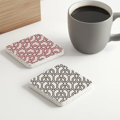 CHGCRAFT Geometry Polymer Clay Texture Sheets Line Art Silicone Texture Stamp Repeating Seamless Pattern Modeling Pattern Pad for Jewelry and Clay Earrings Tools, 5.5x5.5 inch - style: Geometry