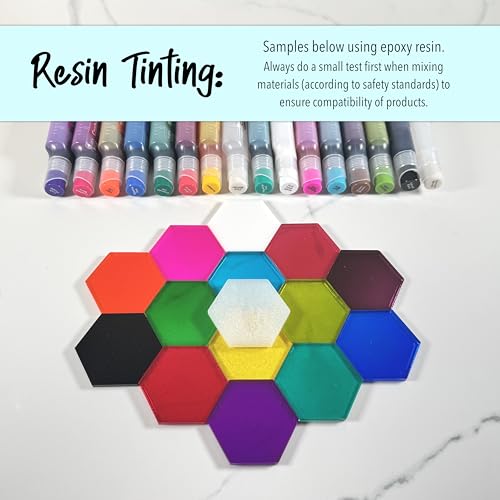 Single Bottles - Vibrant Professional Quality, Huge 20ml Bottles, Intensely Saturated, High Gloss, for Painting, Tumblers & Epoxy Resin Art (Radiant Pink)
