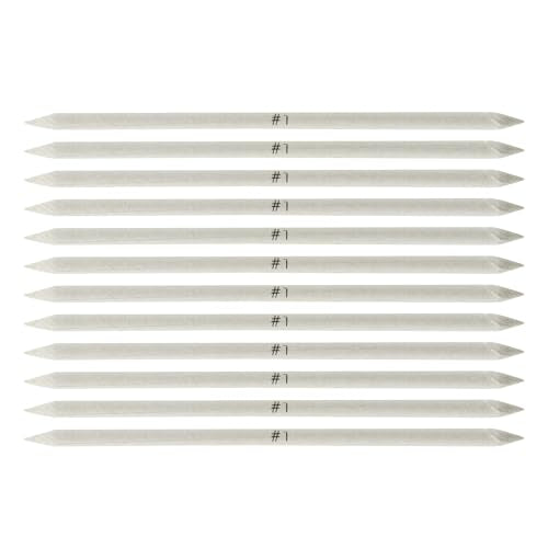 Creative Mark Blending Stumps - Solid Double-Ended Blending Stumps for Blending Charcoal, Pencils, Pastels, and More! - [Size # 1-120 Count] - size: Size # 1 - 120 Pack