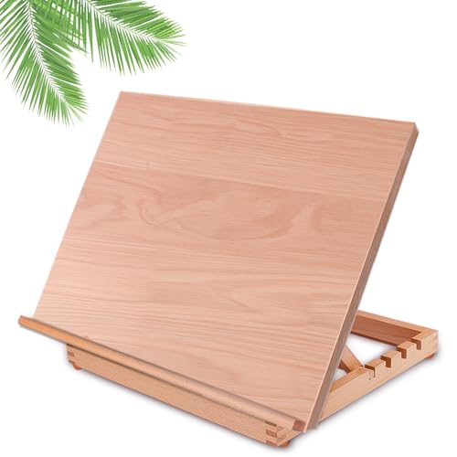 Tabletop Easel A3 Painting Easel with Smooth Surface, Adjustable Angle Art Easel for Artists, Children, Beginners & Student - style: A3 Upgrade