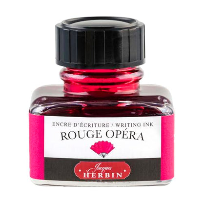 Herbin Fountain Pen Ink - 30ml Bottled - Rouge Opera - color: Rouge Opera, size: 1 fl oz