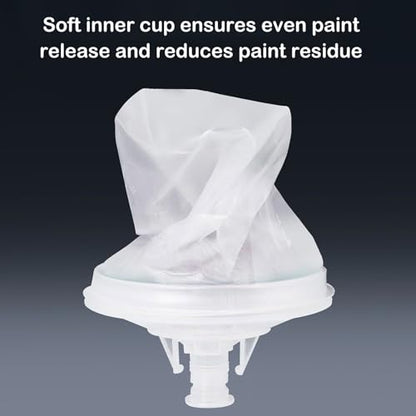 Disposable Paint Spray Gun Cup 50 Pack 6.7 Ounce(200ML) Disposable Mixing Cups for Automotive Spray Gun with 50 Liners and Lids System, with Retainer Ring, 10 Plugs, 2 Adapters for Paint Gun - size: 6.7 Ounce- 50pack