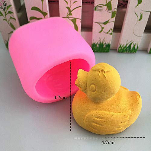 3D Rubber Duck Soap Mold, Yellow Duckie Silicone Chocolate Fondant Mold for Baby Shower Cake Topper Decoration Candle Bath Bomb Lotion Bar Polymer Clay Resin Mould
