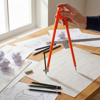 Sabary 15.7 Inch Professional Large Compass with Pencil Holder Woodworking Compass Pencil Marking Carpenters Geometry Tool Circle Maker for Geometry Drafting Art Drawing Circles - size: Large