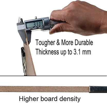Acocony Drawing Board 18 x 24 Double Clip with Hardware Corner Guard Drawing Boards for Artists Hardboard Art Clipboard Low Profile Clip MDF Pack of 1 - size: With Coner Guard