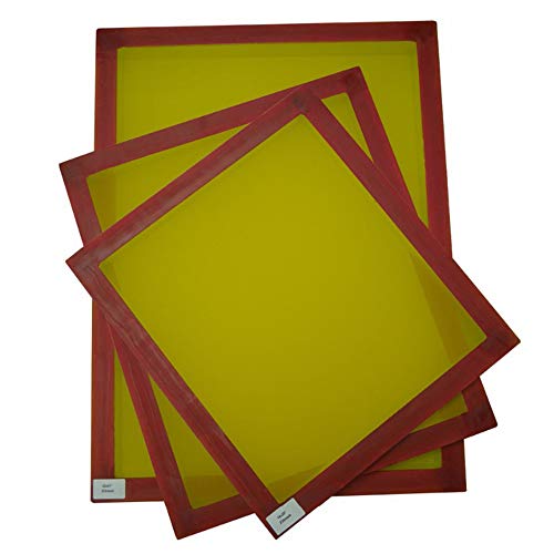6 PCS 20" x 24"Aluminum Screen Printing Frame Screens with 230 Yellow Mesh Count (Tubing: 1.5"x 1.5")