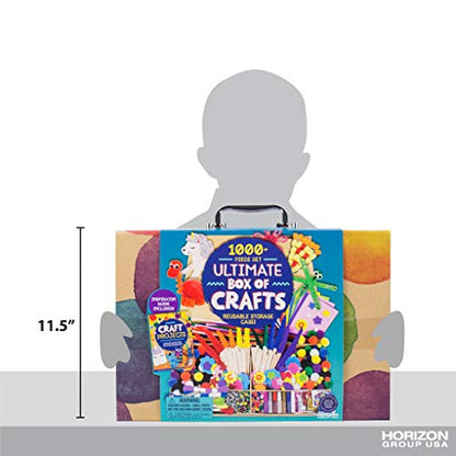 Made By Me Ultimate Craft Box, Art & Craft Activities 1000 Piece Set, Storage Case, Great for Preschool Arts & Crafts, Adult & Group Projects, Craft Box for Kids Girls & Boys - style: 1000 Piece Set