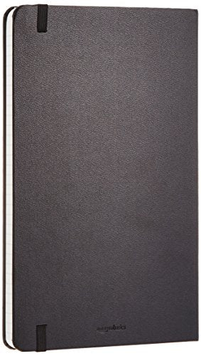 Amazon Basics Classic Grid Notebook for Writing and Note Taking, Hardcover, Graph Ruled, 240 Pages, 5" x 8.25", Black (Pack of 2) - size: 2 Pack, style: Grid