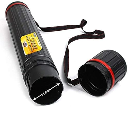 ARK Jumbo Teletube Plastic Extendable Storage Carrying Tube Case-PDT-D66, Black, D-66 - size: D-66