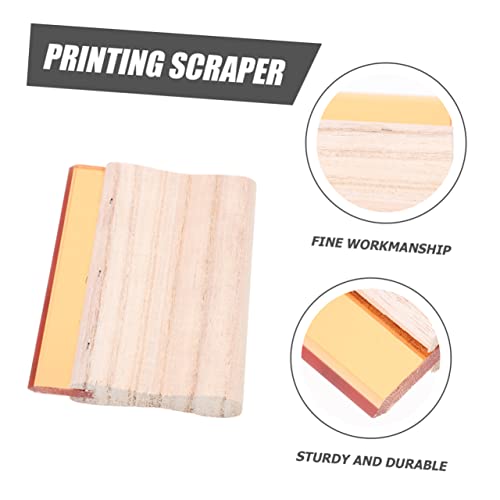 DOITOOL 2pcs Screen Printing Accessory Squeegee Blade Handle Ink Scraper for Printing