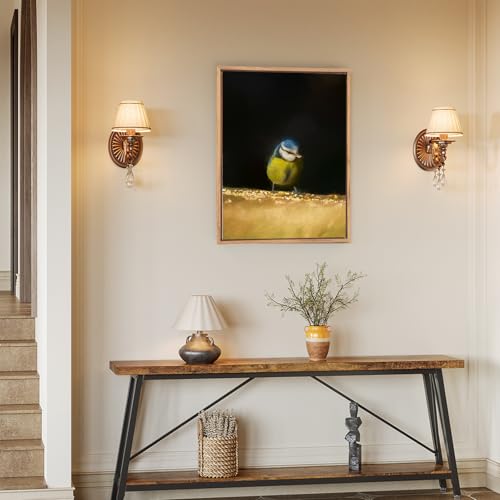 Canvas Floating Frame, Canvas Frame 0.75 inches deep Floater for Canvas Panel Oil Painting Wall Art Prints (Natural Wood, 15.7x23.6) - color: Natural Wood, size: 15.7x23.6