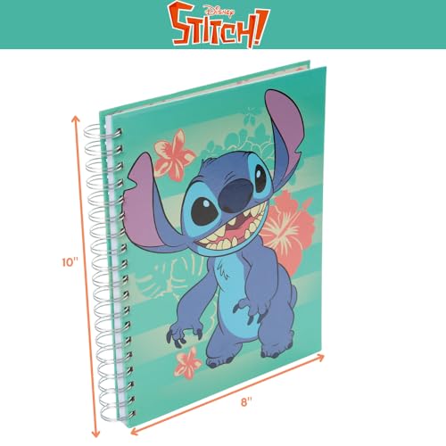 Disney Stitch Sketchbook for Kids with Washable Markers, 86 Blank Pages Spiral Bound, Turquoise - color: Stitch- Turquoise