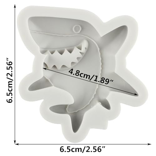 Shark Polymer Clay Mold Sea Animal Silicone Molds for DIY Crafts Air Dry Plaster Jewelry Making Polymer Clay Epoxy Resin Casting - color: Style B