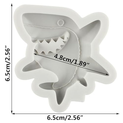 Shark Polymer Clay Mold Sea Animal Silicone Molds for DIY Crafts Air Dry Plaster Jewelry Making Polymer Clay Epoxy Resin Casting - color: Style B