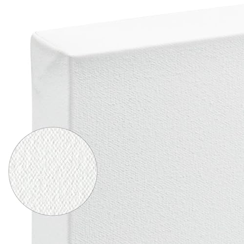 SoHo Urban Artist, 18x18 Heavyweight Stretched Cotton Canvas for Painting - 1.5" Deep- 3 Pack, Triple Primed, 100% Cotton Canvas, Archival, Universal Primed for Oil, Acrylic, Alkyd, Mixed Media - size: 18"x18"
