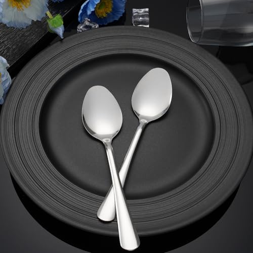 36 PCS Dinner Spoons Set - Windsor Stainless Steel Dinner Spoon 7.1 Inch with Dishwasher Safe Dessert Spoons,Metal Dessert Spoon, Silverware for Home,Kitchen or Restaurant - size: 36-piece Dinner Spoon