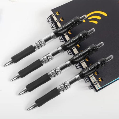 Gel Pens, Retractable Rolling Ball Gel Pens, Writing Smoothly, Large Capacity, Suitable for Working or Studying, 12-Pack, 0.7mm (Black)