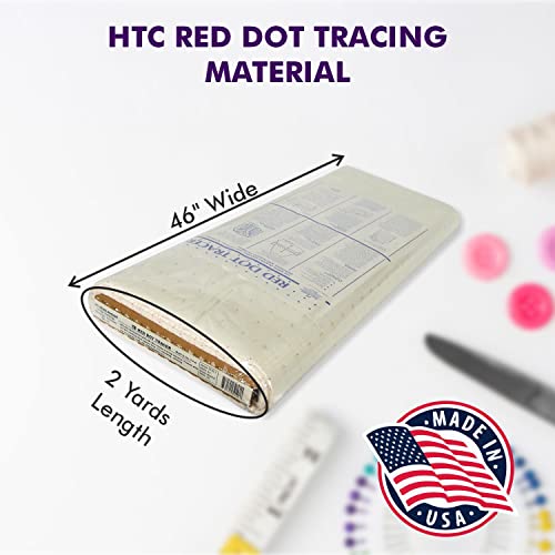 Red Dot Tracer HTC3210-1 – 46 Inches Wide, Non-Woven Precut Pattern Drafting Paper for Sewing, Copying, Altering, Designing & Scaling, 100% Polyester, in 2 Yard Package, Made in USA - size: 2 yards