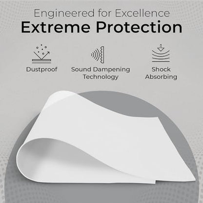 Exactly Rubber - Translucent Silicone Sheet, 50A Durometer Rubber Sheet, Semi Clear Silicone, Resistant -80 to 450°F, Food-Grade Silicone Placemat, 450% Elongation, Made in The USA, 1/32 x 18” x 18” - size: 1/32 x 18 x 18