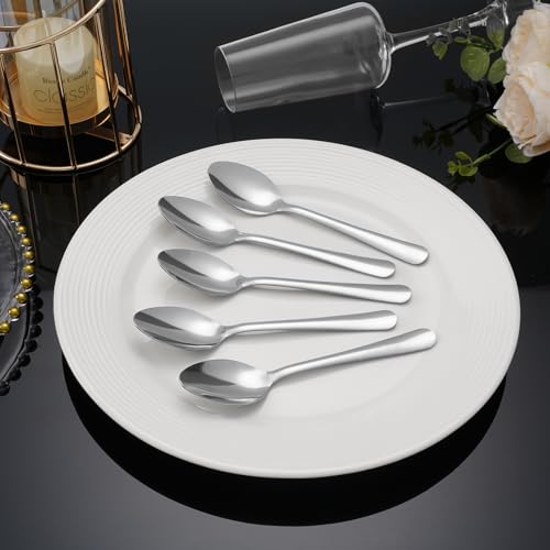 36 PCS Dinner Spoons Set - Windsor Stainless Steel Dinner Spoon 7.1 Inch with Dishwasher Safe Dessert Spoons,Metal Dessert Spoon, Silverware for Home,Kitchen or Restaurant - size: 36-piece Dinner Spoon