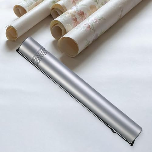 Fancyes Poster Storage Tube Round Storage Case 20"-37" Extendable with Adjustable Strap for Paper Rolls Drawings Documents, Gray - color: Gray