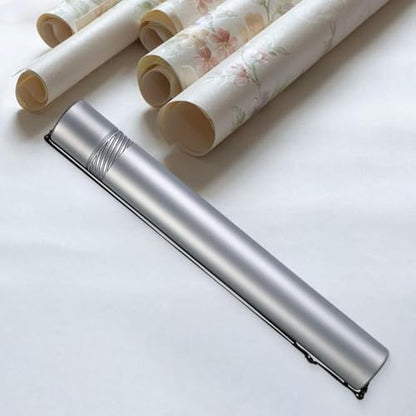 Fancyes Poster Storage Tube Round Storage Case 20"-37" Extendable with Adjustable Strap for Paper Rolls Drawings Documents, Gray - color: Gray