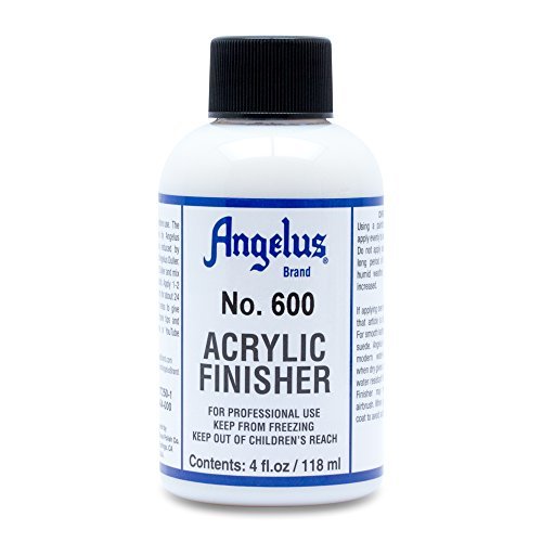 Angelus No. 600 Acrylic Leather Finisher – Flexible Clear Coat for Leather Shoes, Bags, Jackets & Accessories, High Shine Finish for Leather Craft & Restoration. No. 600-4 fl oz - size: 4 Fl Oz (Pack of 1)