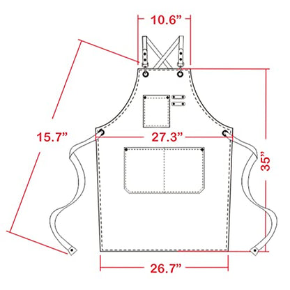 carrotez Adjustable Over sized Plus Size Canvas Apron with Pockets Men and Women Aprons - color: Navy
