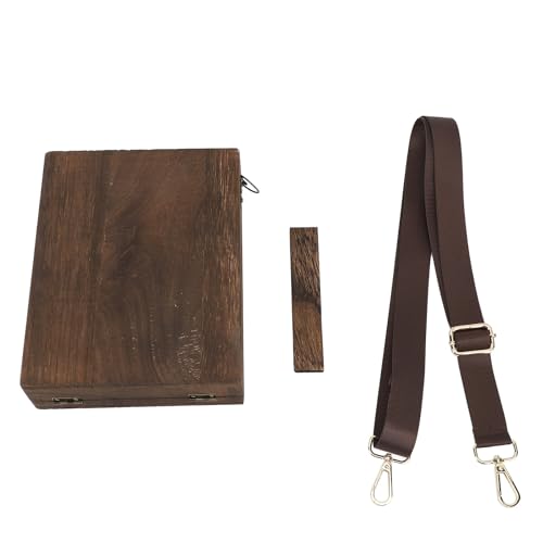 Pochade Box, Writers Messenger Wood Box Crates for Storage Wooden Tool Box Portable Artist Tool Bag Painting Brush Tool Storage Sketch Box Easel for Outdoor Painting, Brown