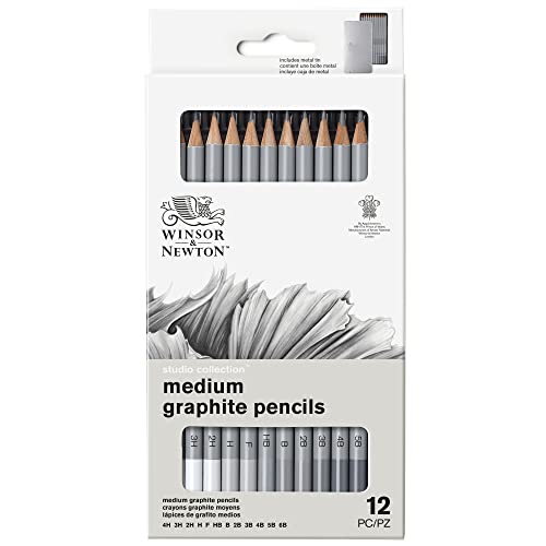 Winsor & Newton Studio Collection Artist Pencils, Graphite Pencils, Set of 12 - style: 12 Colors Pencils