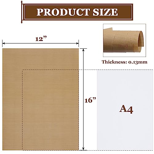 Selizo 20 Pack Teflon Sheet for Heat Press, Heat Transfer Press Cover Paper Heat Resistant Transfer Protector Mats for Cricut Iron HTV Vinyl, Sublimation, Baking and Craft - color: 20 Pack