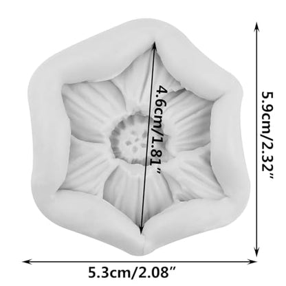 Flower Polymer Clay Mold Flower Silicone Molds for DIY Crafts Epoxy Resin Casting Air Dry Polymer Clay Plaster Jewelry Making - color: Style N