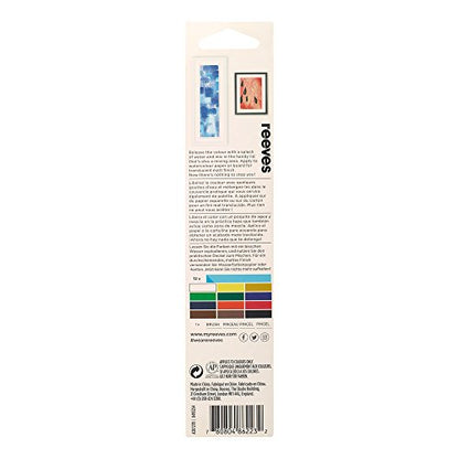 Reeves Watercolor Paint, Set of 12 Pans - style: Tin Set - 13 Piece