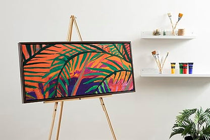 Kate and Laurel Sylvie Blank Framed Canvas Wall Art, 18x40 Brown, Modern Empty Canvas for Paint-Your-Own Art, Premium Framed - color: Brown, size: 18"L x 40"W