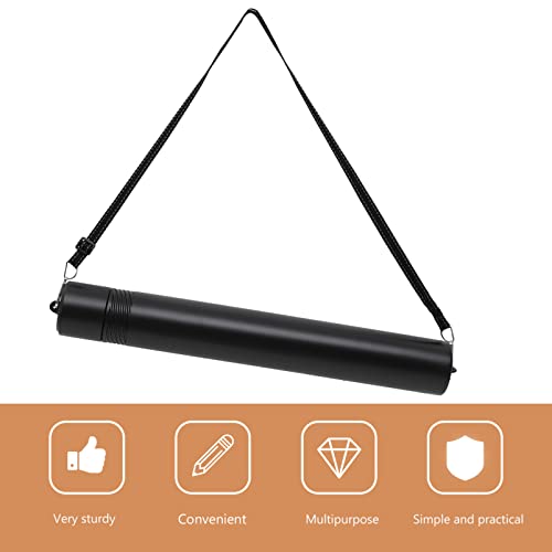 INOOMP Mailing Tubes Poster Tube Poster Carrying Case Telescoping Storage Transit Tube Art Document Poster Transport Tubes with Carrying Strap for Drawing Drafting Map Scroll Fishing Rod Case